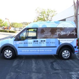 Transit Connect wrap for Spa-Go's in Los Angeles