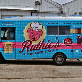 Ruthie's Food Truck Van Wraps by SkinzWraps