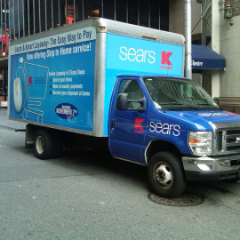 Mobile Box Truck Wrapping Advertising for Sears