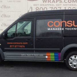 Mobile Van Wrapping Advertising for Consuro Managed Technology