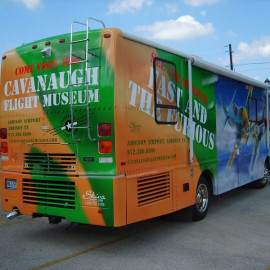 Museum bus wrap