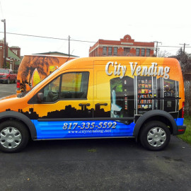 City Vending Van Wrap Advertising