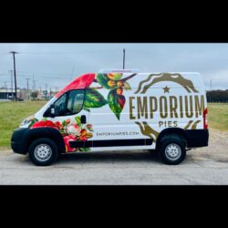 Emporium Pies wrapped Commercial Vehicle