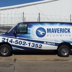 Maverick Plumbing Van Wrap by SkinzWraps