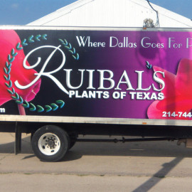 Mobile Box Truck Wrapping Advertising for Ruibals Plants