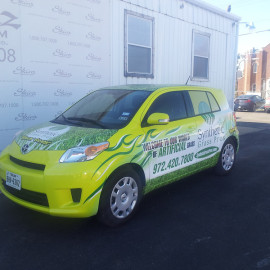 Car wrap for business advertising
