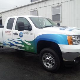 Natural gas company truck wrap