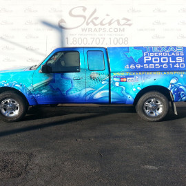 Texas Fiberglass Pools commercial truck wrap