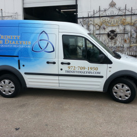 Mobile Van Wrapping Advertising for Trinity Home Dialysis
