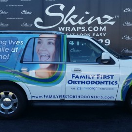 Family First Orthodontics Vehicle Wraps and Car Graphics by SkinzWraps