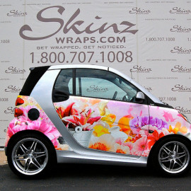 Beautiful micro car wrap