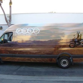 Sprinter wrap for Zero Electric Motorcycles in Los Angeles, CA