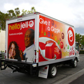 Mobile Truck Wrapping Advertising for Jell-o