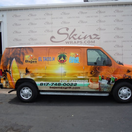 Wrapped van for catering company