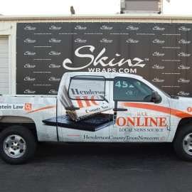 Henderson County Online News Truck Wrap by SkinzWraps