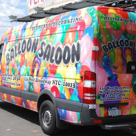 Balloon Salloon - NY advertising van