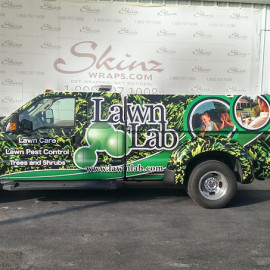 Lawn care vehicle wraps (Lawn Lab truck)
