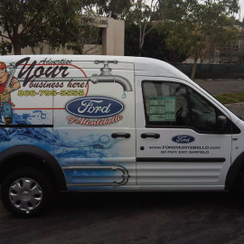 Mobile Van Wrapping Advertising for Ford of Montebello