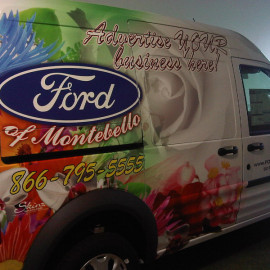 Van Wrap Advertising for Ford of Montebello