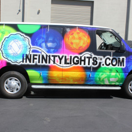 INFINITYLIGHTS.COM wrapped van