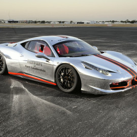 Liquid Chrome Car Wraps - Ferrari by SkinzWraps