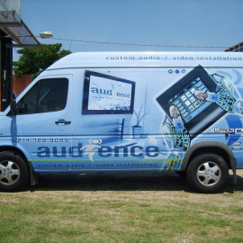 Audience - Company wrapped van