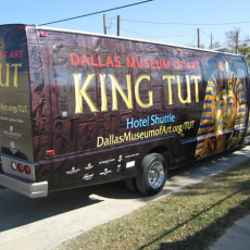 king tut bus wrap