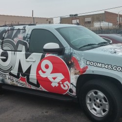 Car wrapping company for BOOM 94.5