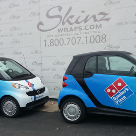 Dominoes pizza - vehicle wrapped fleet