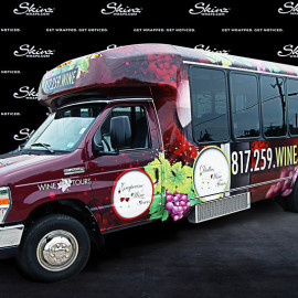 Wine tours - vinyl wrapped van