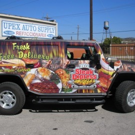 hummer vehicle wrap for businesses