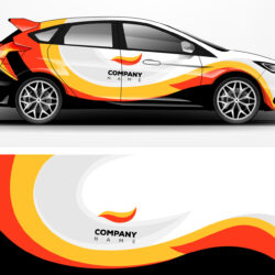 Car Wrap with a spot for your company Logo
